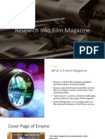 Research Into Film Magazine