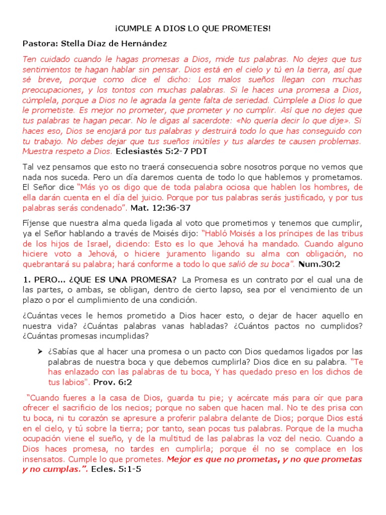 CUMPLE A DIOS LO QUE PROMETES-Audiovisuales | PDF | Jacob | Moisés