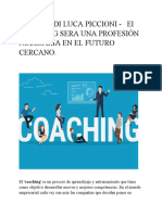 ABRAMO DI LUCA PICCIONI - El COACHING SERA UNA PROFESIÓN NECESARIA EN EL FUTURO CERCANO.