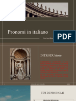 Pronomi in Italiano