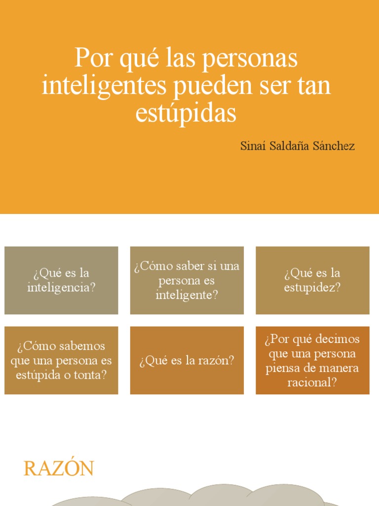 Por Qué Las Personas Inteligentes Pueden Ser Tan | PDF | Razón ...