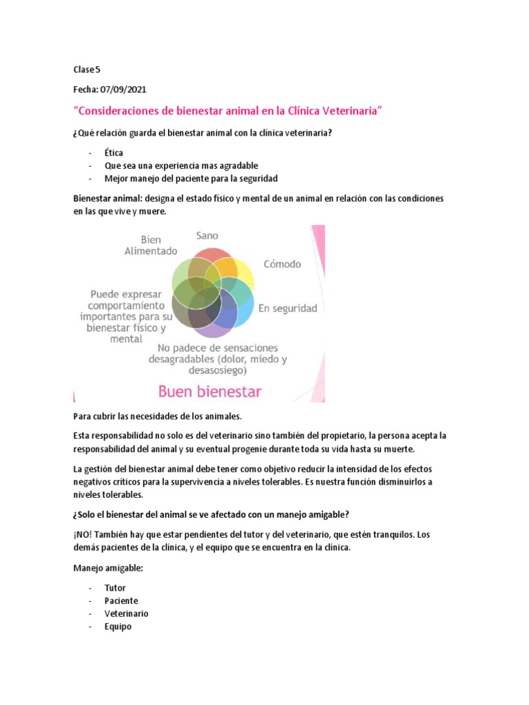 Bienestar Animal en Clínicas Veterinarias | PDF | Estrés (biología ...