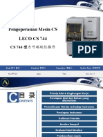 Pengoperasian Mesin CS LECO Model CS 744型力可碳硫仪操作