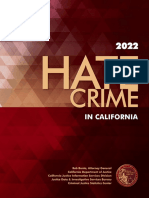 2022 Hate Crime in California Report - CA DOJ