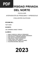 Informe Psicológico Edah