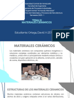 Presentación Tema Iv Materiales Cerámicos.
