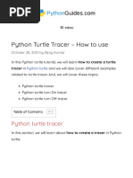 Python Turtle Tracer - How To Use - Python Guides