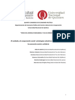 Bottini Et Al - El Cuidado y La Cooperación Social Estrategias Colectivas Desde El Campo de La Economía Social y Solidaria