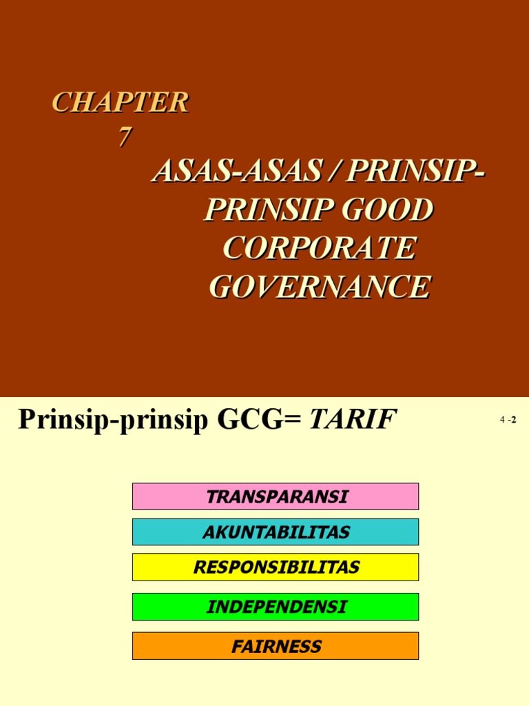 Topik 7 Prinsip Prinsip Gcg Pdf