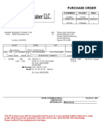 Purchase Order: P/O Date P/O Number