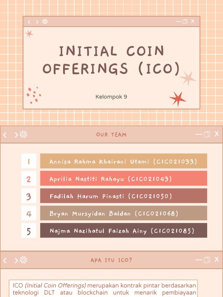 Initial Coin Offerings (Ico) : Kelompok 9 | PDF | Pengelolaan Keuangan &  Uang