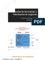 Evaluación de Inversiones y Valorizacion de Empresas: (DR) MBA. Fernando García-Rada Anderson