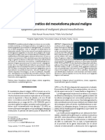 Panorama Epigenético Del Mesotelioma Pleural Maligno México