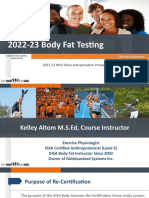 2022-23 Body Fat Testing