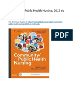 Community Public Health Nursing 2015 6e Test Bank