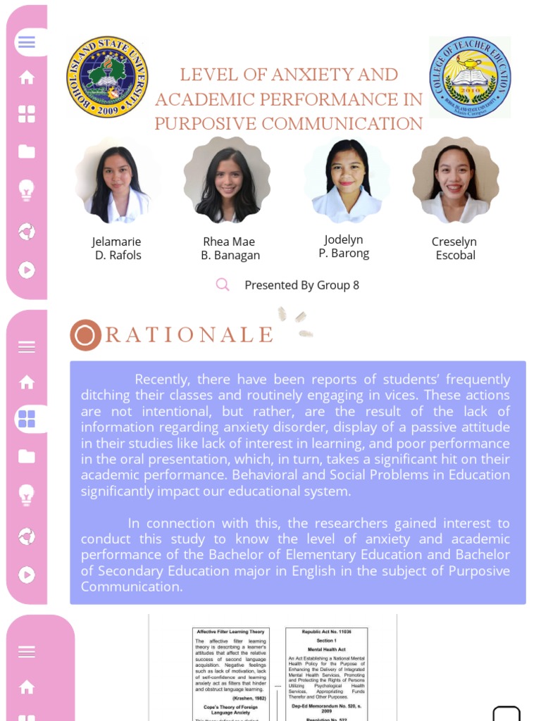 Anxiety's Impact on Academic Performance | PDF | Communication ...