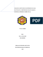 Analisis Perlakuan Akuntansi Atas Pendapatan Jasa Berdasarkan Psak No. 23 (Revisi 2014) Pada Pt. Barata Indonesia (Persero) Pabrik Tegal