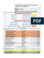 Resultados Oficales Sede Andahuaylas 10 de Junio