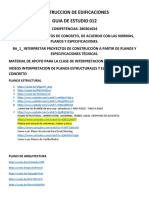 Guia de Estudio 012 - Interpretacion de Planos Estructurales y de Elementos de Concreto - DC-28 10 2021