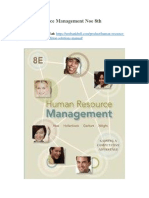Human Resource Management Noe 8th Edition Solutions Manual