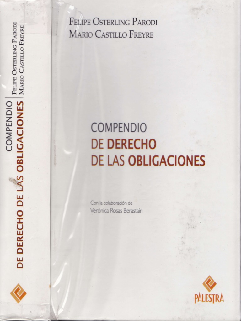 Compendio de Derecho de Las Obligaciones | PDF | Pagos | Derecho civil ...