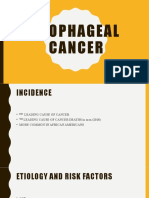 Esophageal Cancer Oncologic Nursing