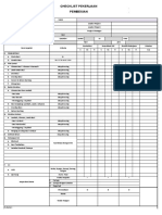 Rencana Form Checklist Besi Bekisting Cor UIII