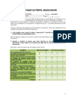 Actividad 6. Identifique Su Perfil Negociador