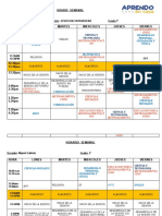 Horario de Clases Modificado