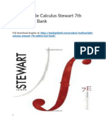 Multivariable Calculus Stewart 7th Edition Test Bank