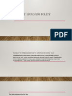 Business Policy Ppt