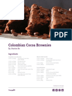 Columbian Cocoa Liquor Brownies Recipe