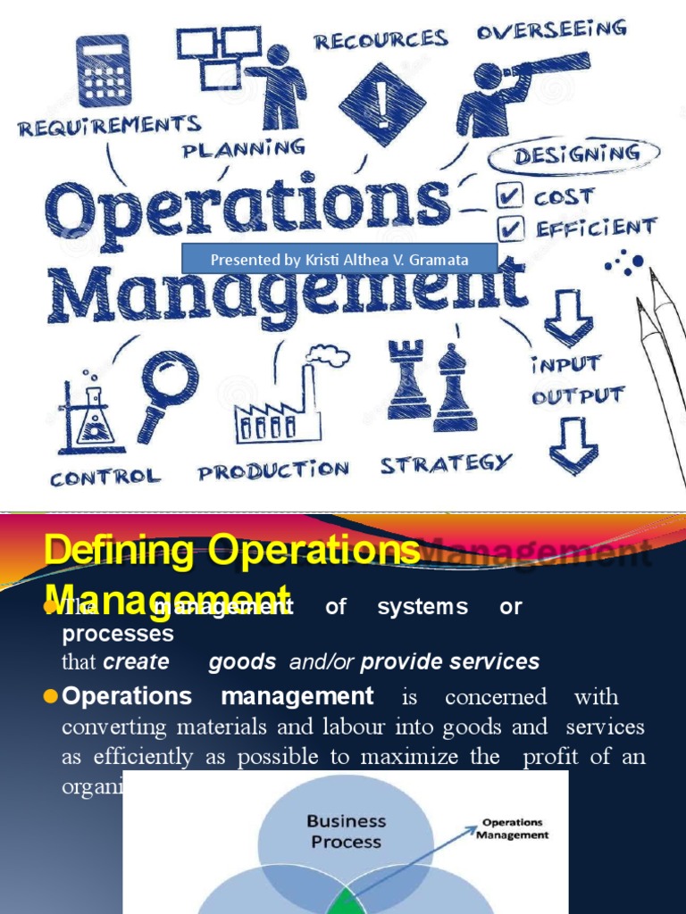 Operations Management Overview | PDF | Lean Manufacturing | Project ...