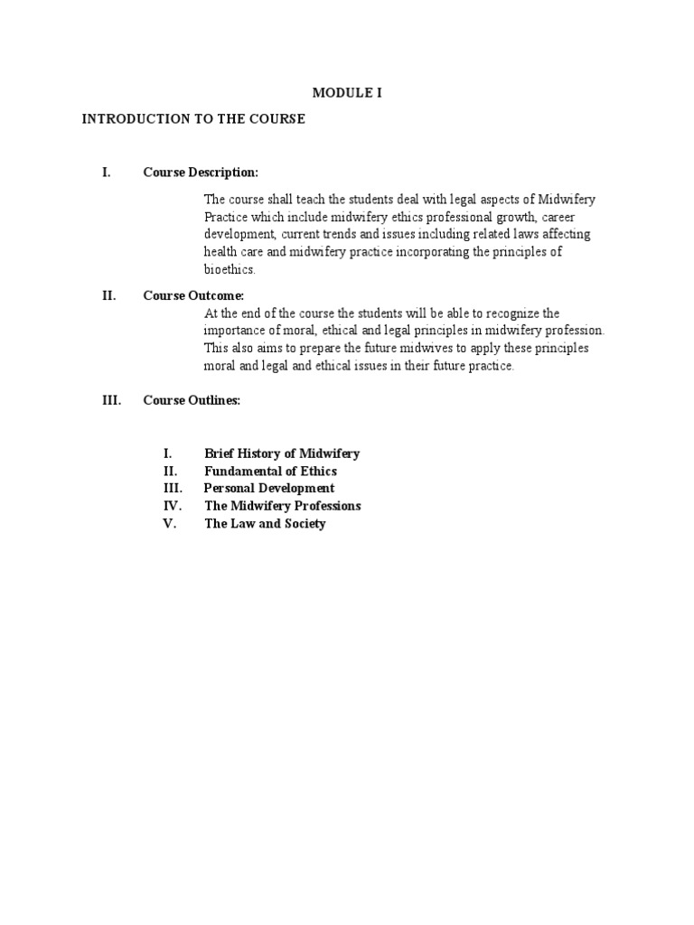 MODULE Professional Growth Development PDF Midwife Midwifery