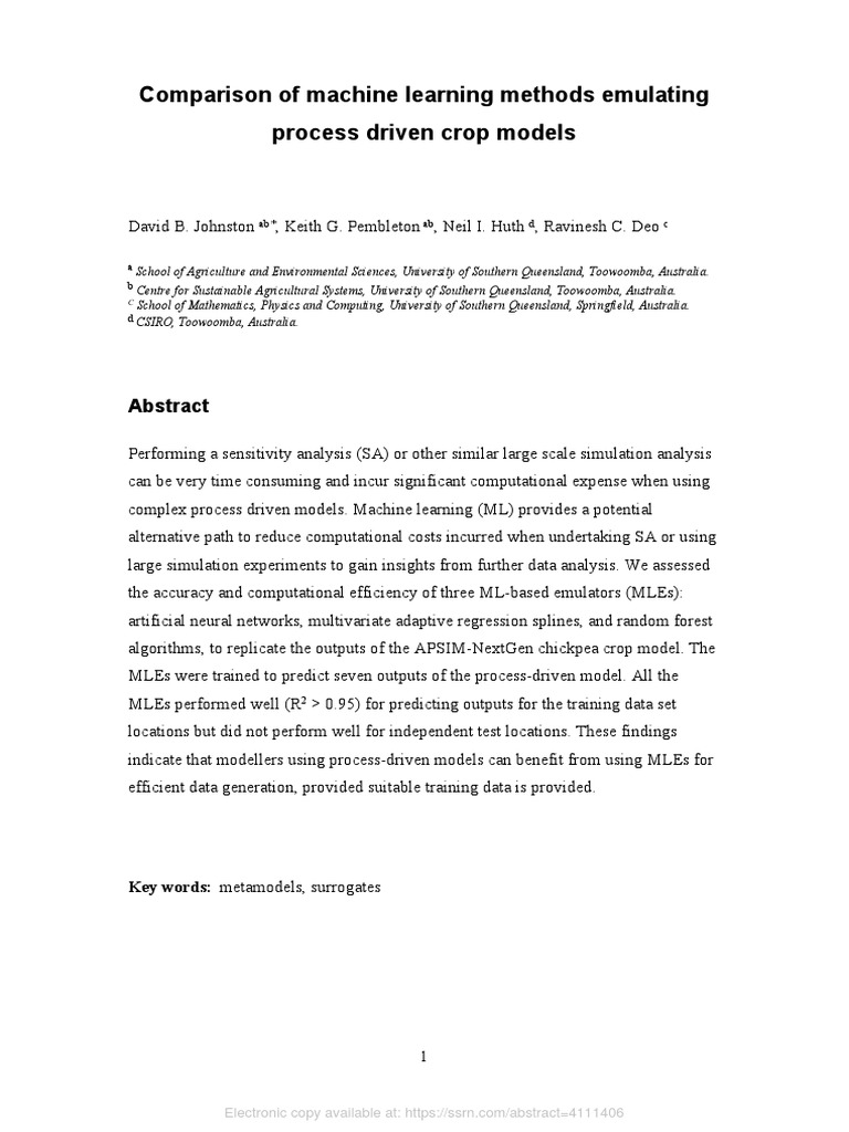 2023 Johnston - Comparison of Machine Learning Methods Emulating ...