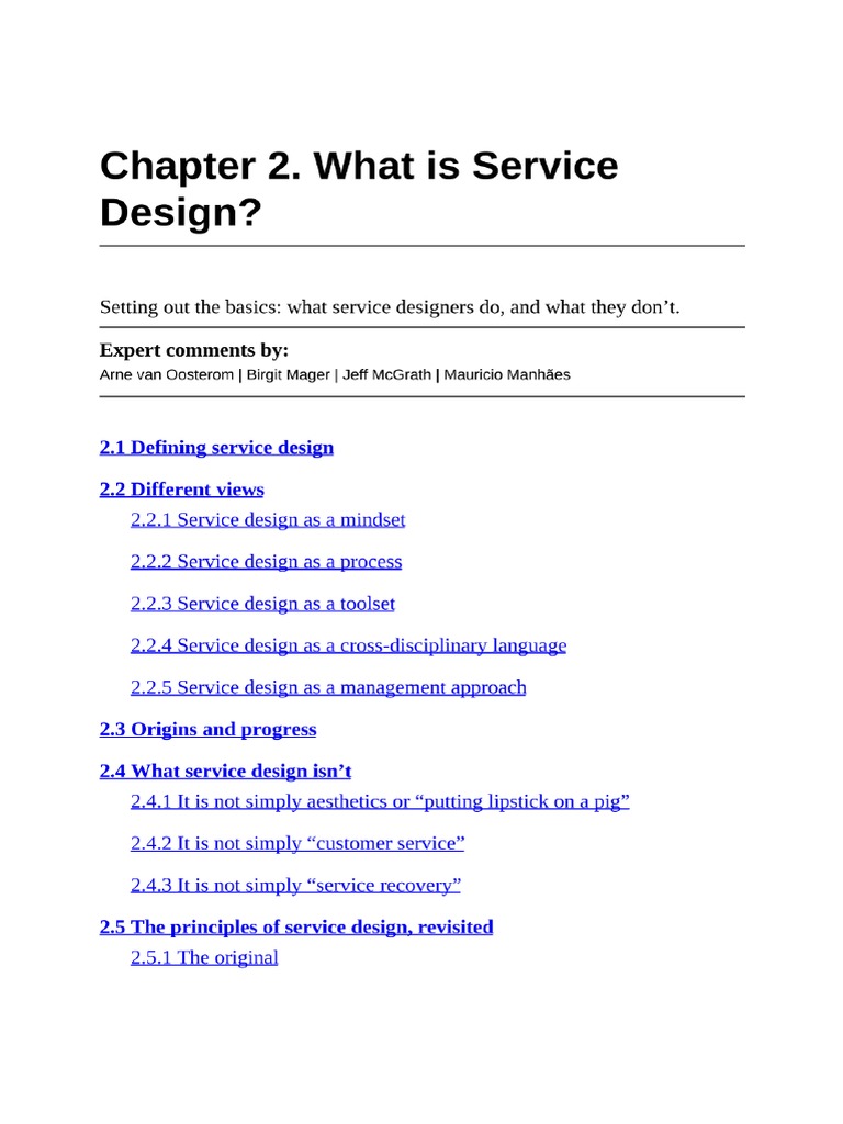 Understanding Service Design Basics | PDF | Business | Cognitive Science