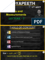 Units and Measurements Lec-07 Physics Shyam Sir 06AN21E