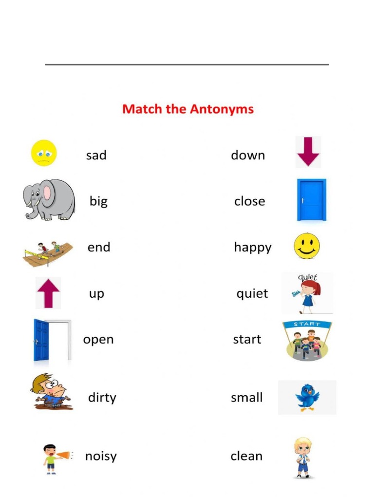 Antonyms Pdf
