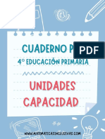 Cuaderno Unidades Capacidad - 4 Curso Educacion Primaria