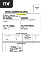 Interview Application Form-2023