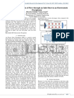 Modelling and Analysis of Flow Through An Inlet Duct in An Electrostatic