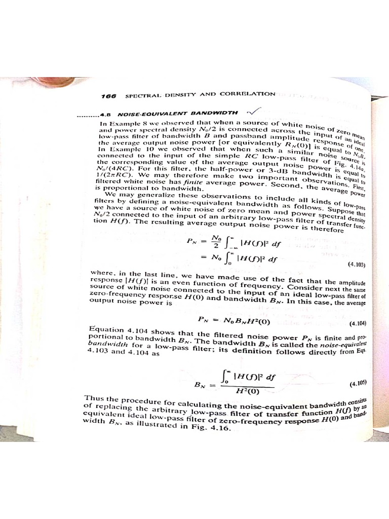 Noise Equivalent Bandwidth PDF