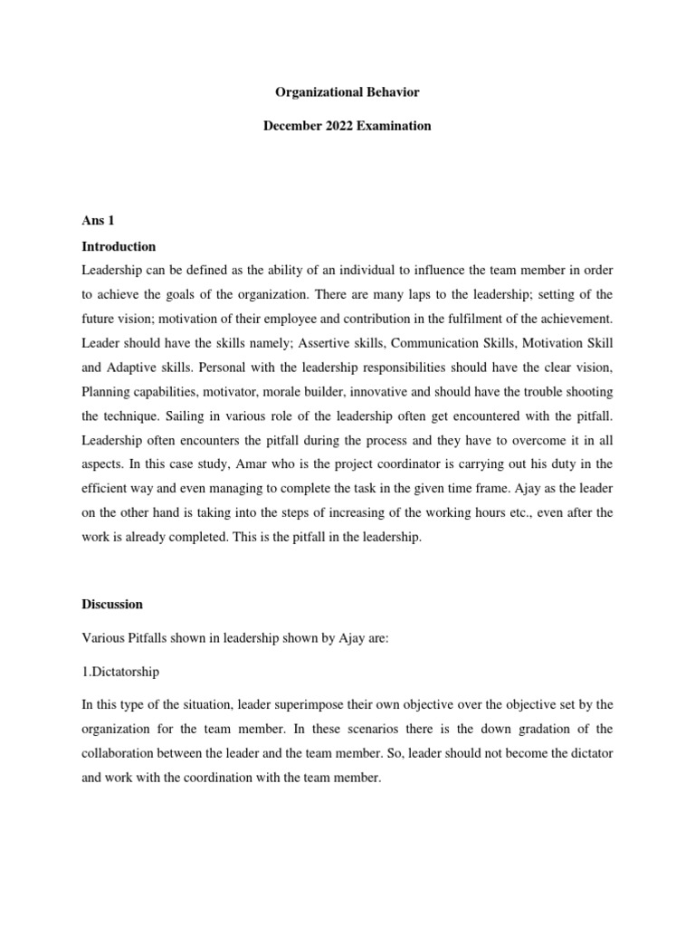 Organizational Behavior Pdf Motivational Motivation