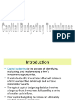 CH.3 Capital Budgeting Techniques