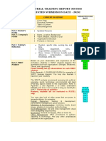 INDUSTRIAL TRAINING REPORT MGT666 Suggested Date - MARCH 2023