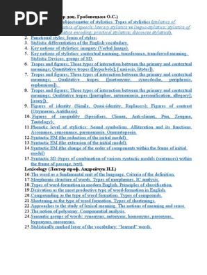 Understanding Stylistics and Its Types | PDF | Linguistics | Word