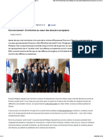 Gouvernement - 8 Ministres Au Cœur Des Dossiers Européens - Touteleurope - Eu