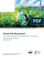 Climate Risk Measurement The Existing Landscape and Developments in Hong Kong's Financial Services Industry