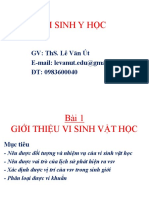 Bài 1- Giới thiệu vi sinh vật học