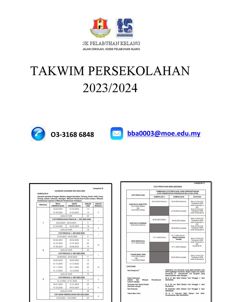 Takwim 2023 2024 SKPK PDF